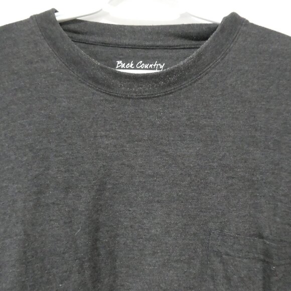 BACK COUNTRY | 2XT | Heather Black Short Sleeve Tee / T-Shirt | Chest Pocket - Picture 4 of 16
